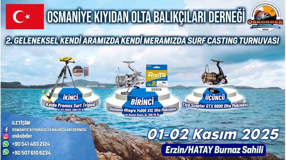 2. Gelenek: Surf Casting Turnası Başlıyor!